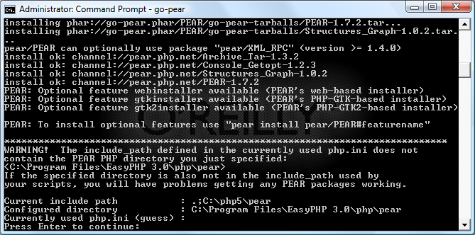 pear install  phpunit